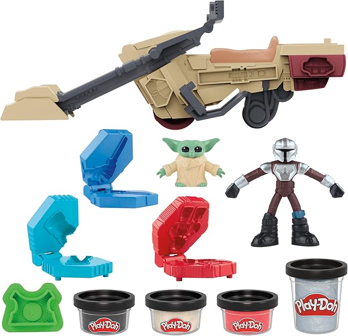 Buy Play Doh Star Wars The Mandalorian Launching Speeder Playset | Yallatoys.com