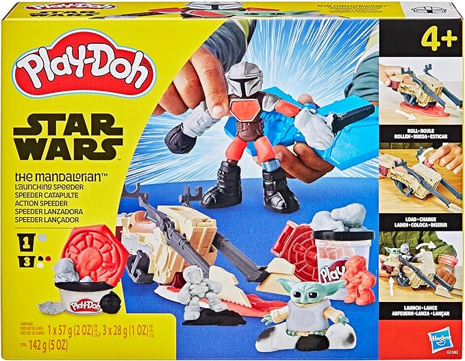 Buy Play Doh Star Wars The Mandalorian Launching Speeder Playset | Yallatoys.com