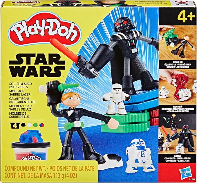 Buy Play Doh Star Wars Squish And Slice Lightsabers Playset | Yallatoys.com