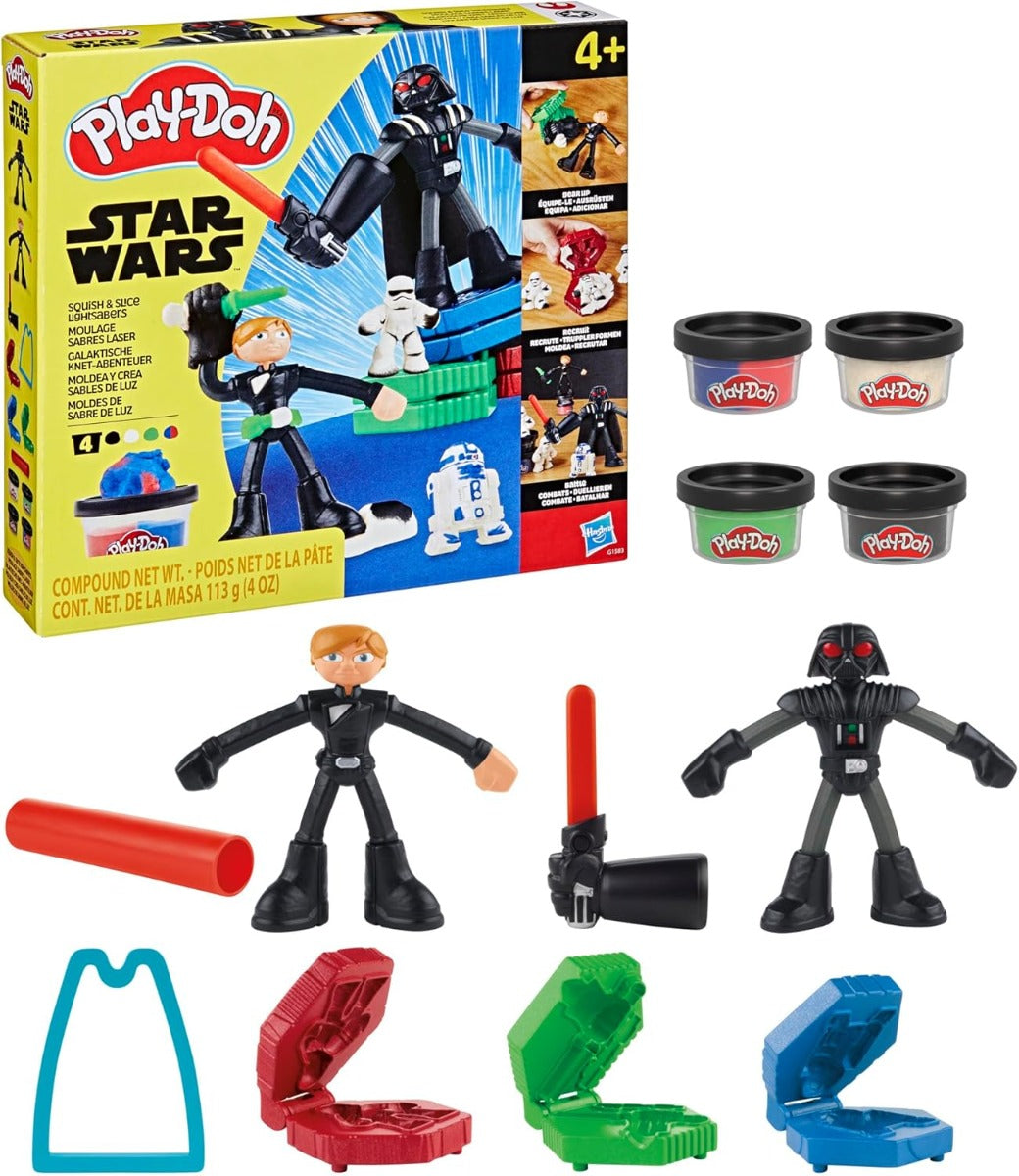Buy Play Doh Star Wars Squish And Slice Lightsabers Playset | Yallatoys.com