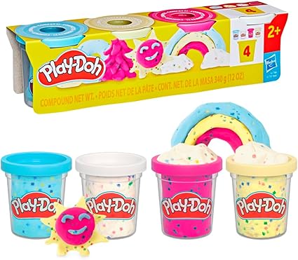Buy Play Doh 4 Pack Confetti Compound | Yallatoys.com