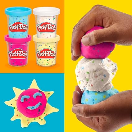 Buy Play Doh 4 Pack Confetti Compound | Yallatoys.com