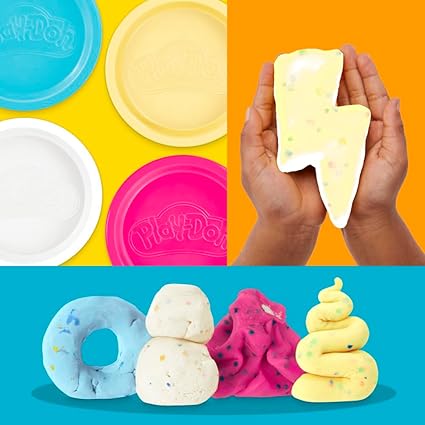 Buy Play Doh 4 Pack Confetti Compound | Yallatoys.com