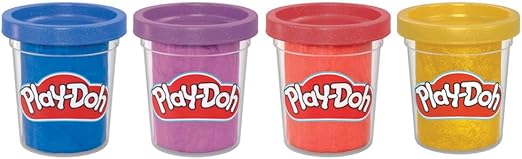 Buy Play Doh Pack of 4 Shimmer Clay | Yallatoys.com