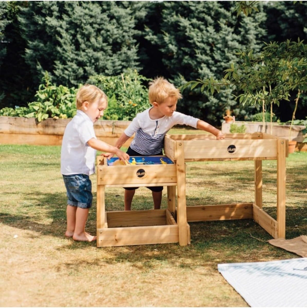 Buy Plum Sandy Bay Wooden Sand and Water Tables Natural | Yallatoys.com