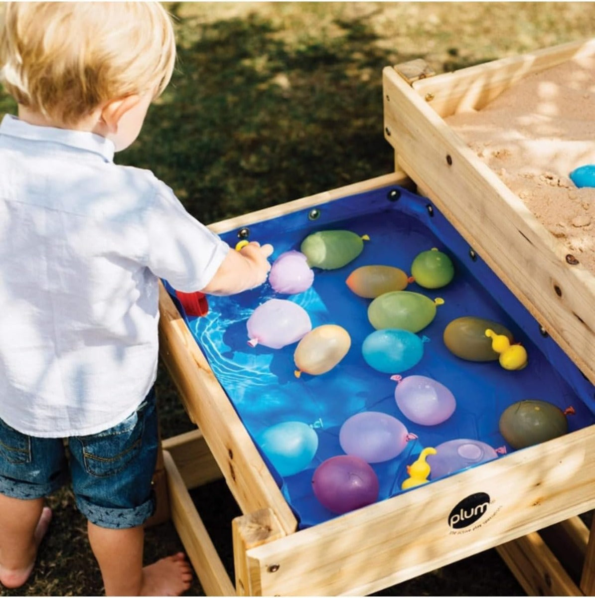 Buy Plum Sandy Bay Wooden Sand and Water Tables Natural | Yallatoys.com
