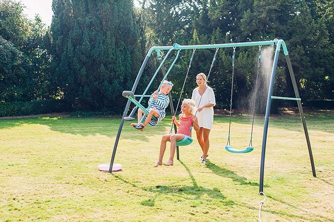 Buy Plum Premium Metal Double Swing & Glider With Mist | Yallatoys.com