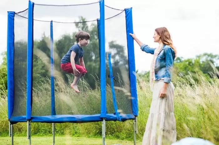 Buy Plum Junior Trampoline With Enclosure Net Blue 6feet | Yallatoys.com