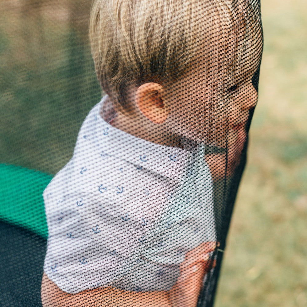 Buy Plum Junior Plus Springsafe Tramp & Enclosure Blue Green & Pink Purple Reversible 6feet | Yallatoys.com