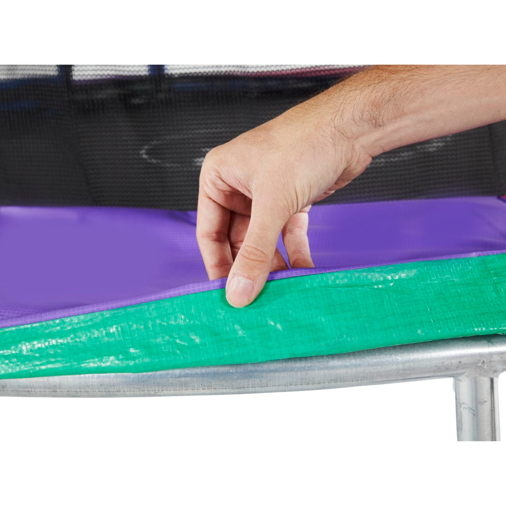 Buy Plum Junior Plus Springsafe Tramp & Enclosure Blue Green & Pink Purple Reversible 6feet | Yallatoys.com