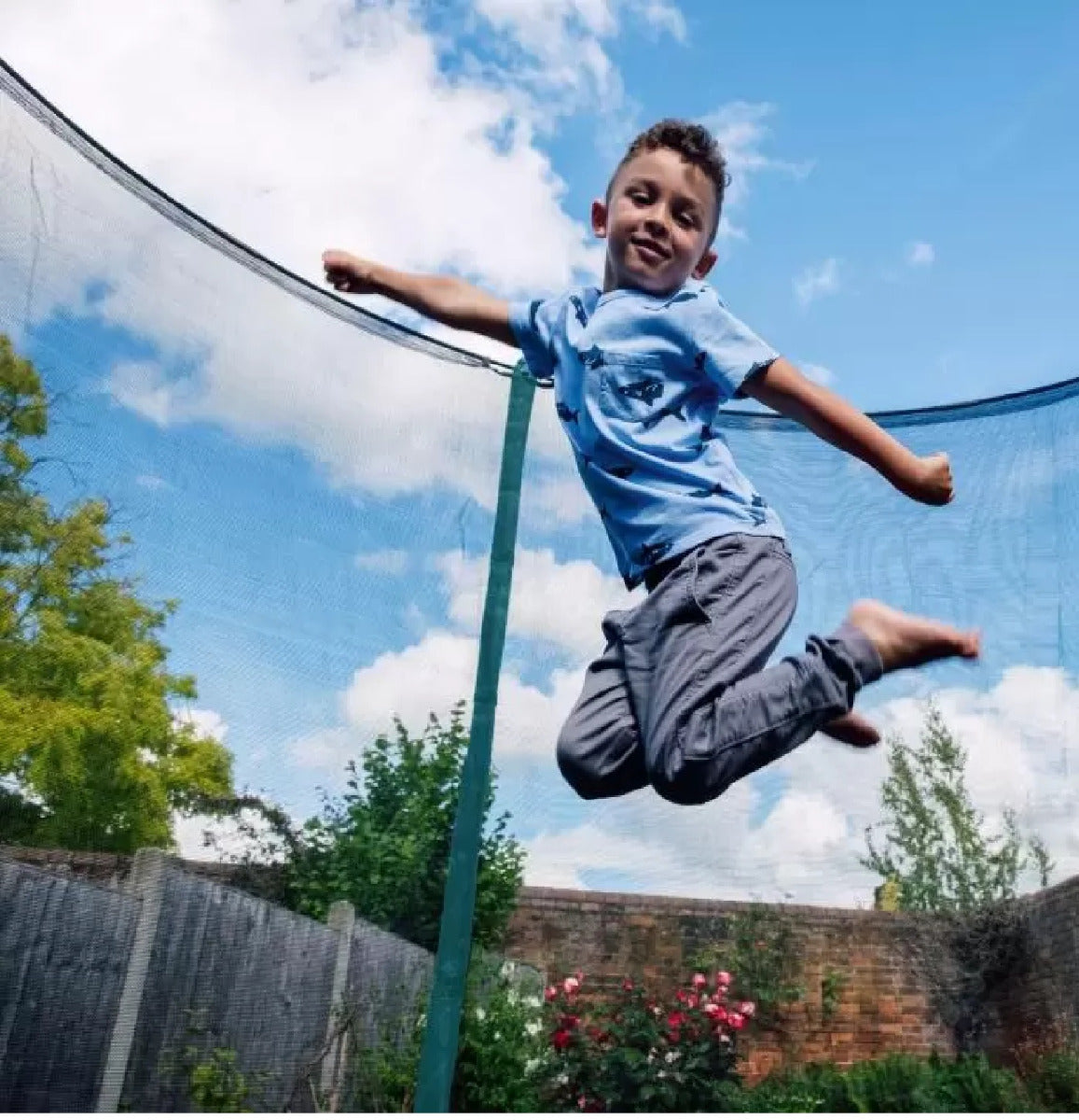 Buy Plum Fun Spring Safe Trampoline And Enclosure 8ft | Yallatoys.com