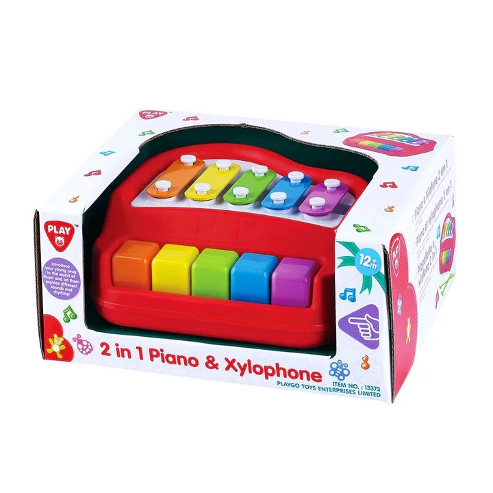 Buy Playgo 2 in 1 Piano & Xylophone | Yallatoys.com
