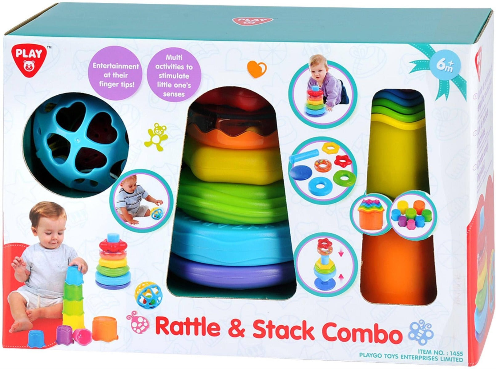Buy Playgo Rattle & Stack Combo Set | Yallatoys.com