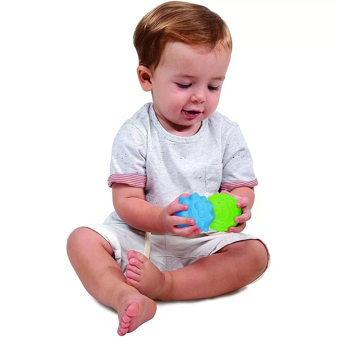Buy Playgo Rainbow Textured Balls 6 Pieces | Yallatoys.com