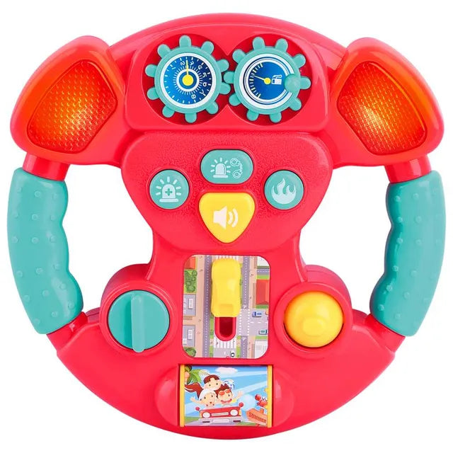 Buy Playgo Off To The Rescue Steering Wheel Toy Battery Operated | Yallatoys.com
