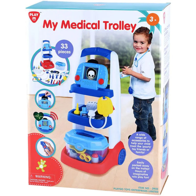 Buy Playgo My Medical Trolley 33 Pcs | Yallatoys.com