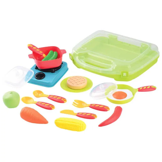 Buy Playgo My On The Go Kitchen Playset 19 Pcs | Yallatoys.com