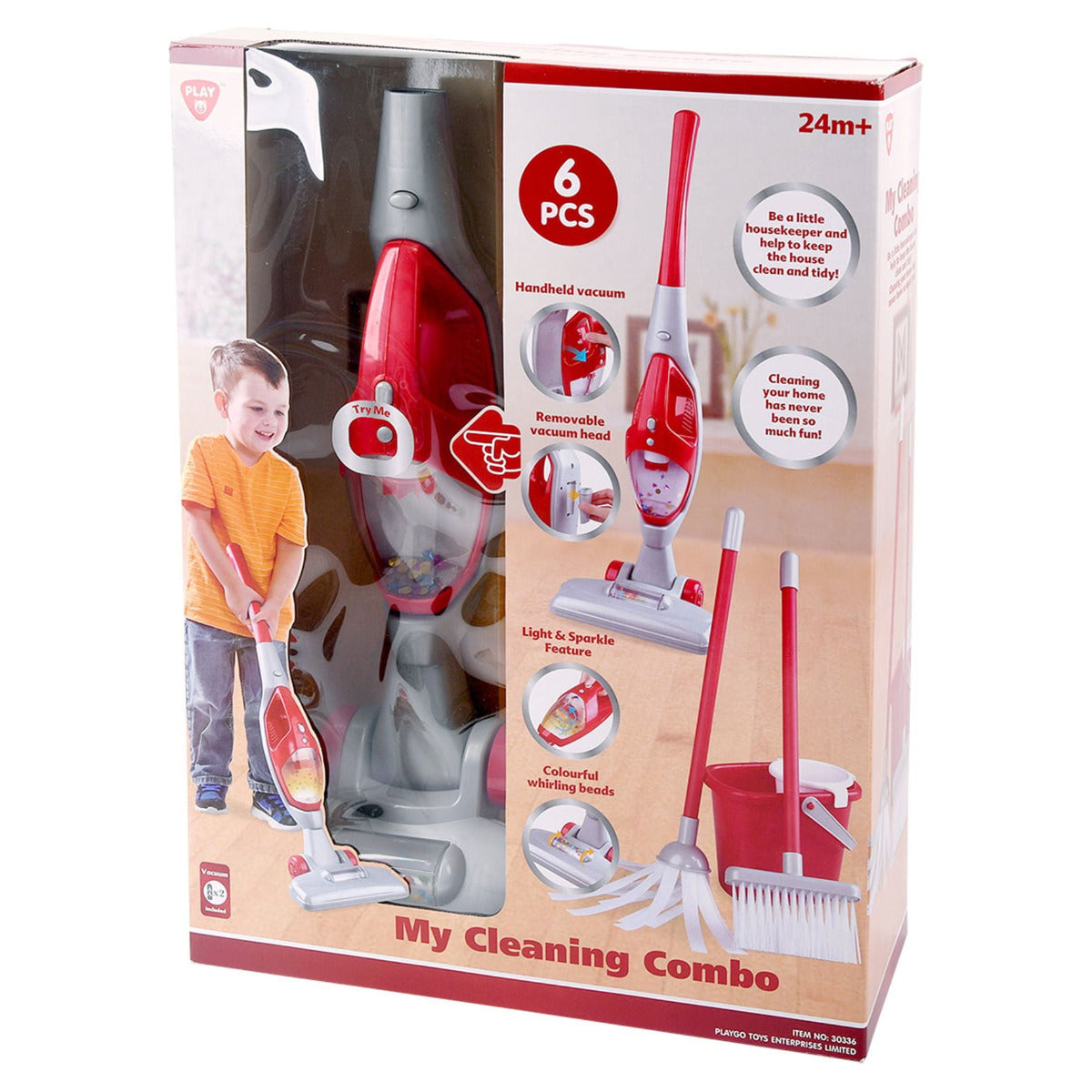 Buy Playgo Complete Cleaning Vacuum Combo Playset with 6 pieces | Yallatoys.com