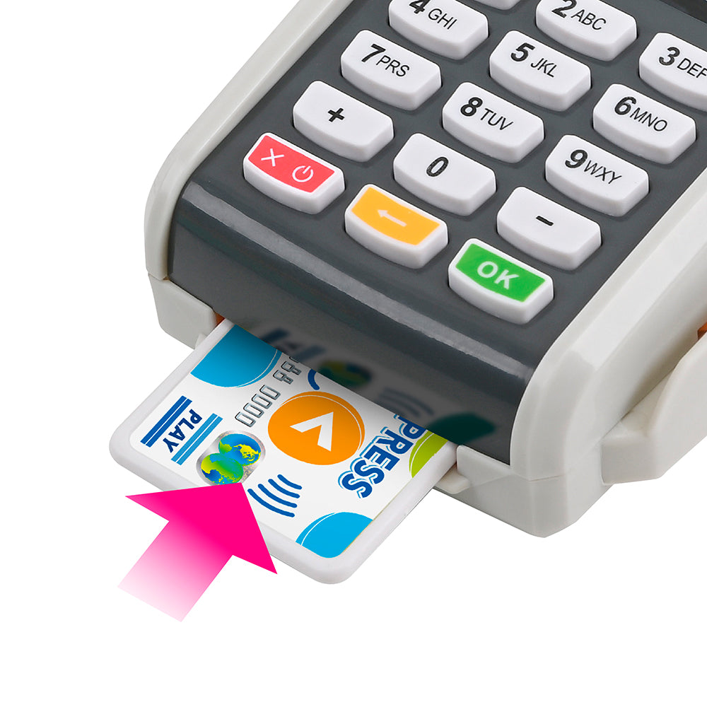Buy Playgo Credit Card Machine 6 Pcs Battery Operated | Yallatoys.com