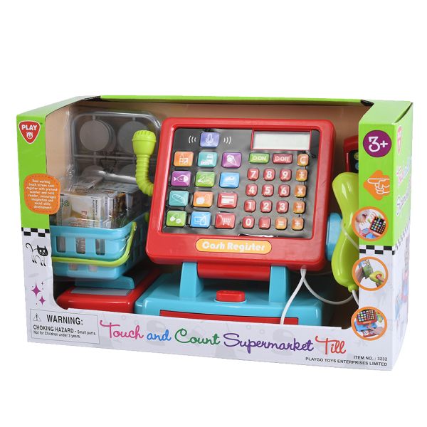 Buy Playgo Touch cash register with accessories and sounds | Yallatoys.com