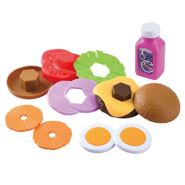 Buy Playgo Burger To Go Meal 12pcs | Yallatoys.com