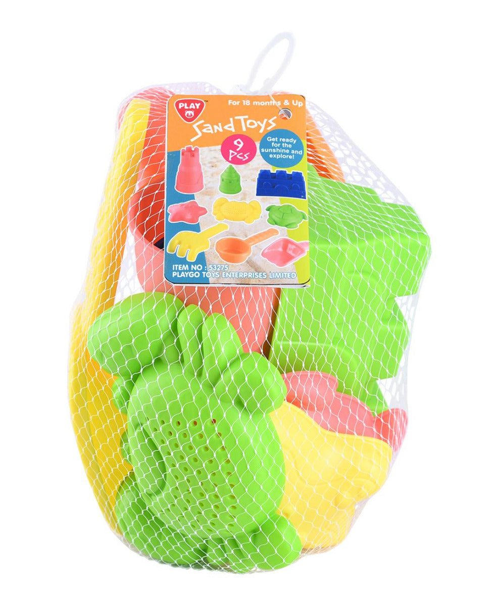 Buy Playgo Sand Play & Mould Set 9pcs | Yallatoys.com