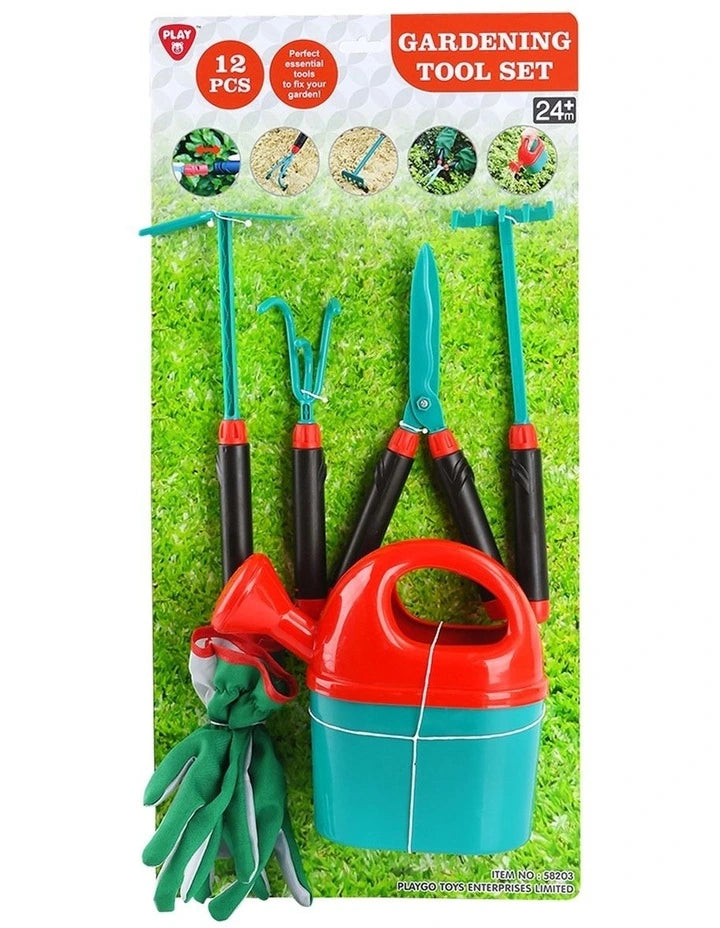 Buy Playgo Gardening Tool Set 12 Pieces | Yallatoys.com