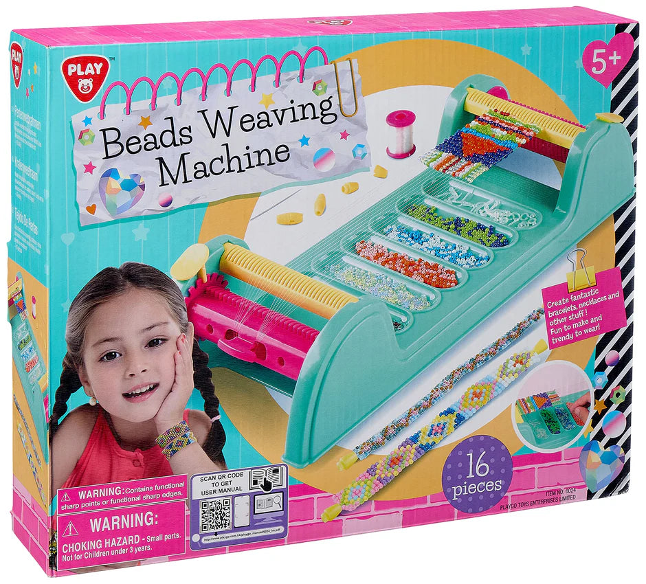 Buy Playgo Beads Weaving Machine 16 Pieces | Yallatoys.com