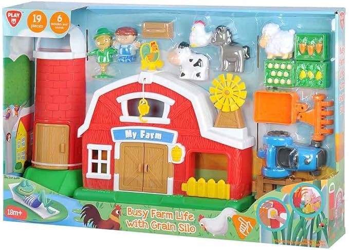 Buy Playgo Busy Farm Life Toy Set 19pcs | Yallatoys.com