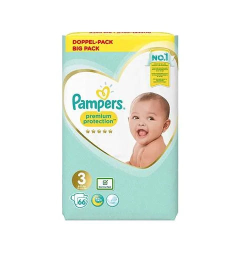 Pampers Premium Protection Size 3 6-10 Kg 66 Diapers Pack Pampers Yallatoys