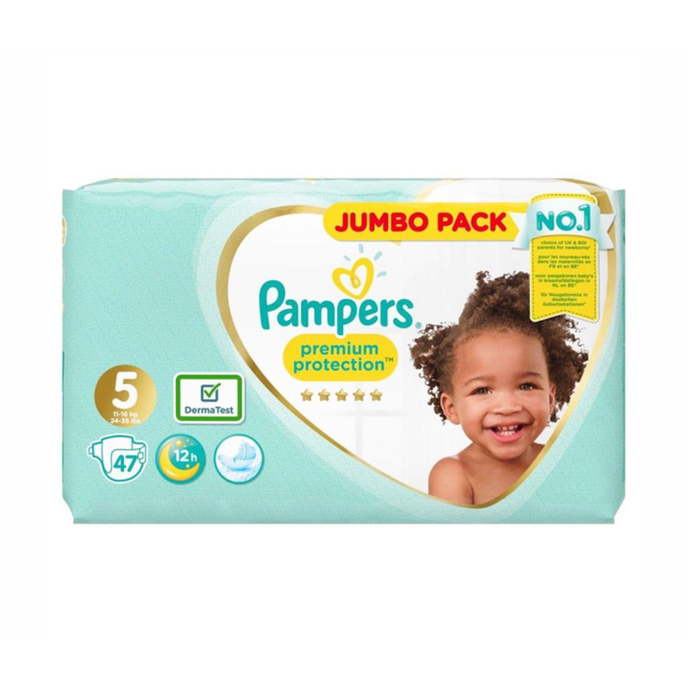 Pampers Premium Protection Diapers Size 5-47 Pampers Yallatoys