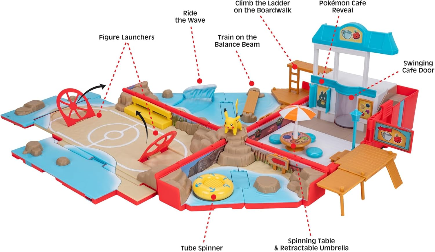 Buy Pokemon Cary Case Beach Battle Playset | Yallatoys.com