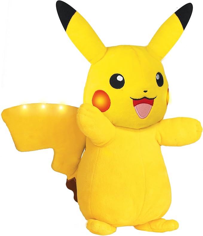 Buy Pokemon Power Action Pikachu 12inch Talking Plush Toy | Yallatoys.com