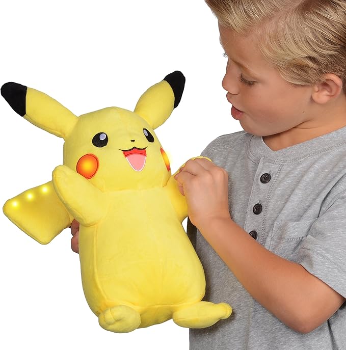 Buy Pokemon Power Action Pikachu 12inch Talking Plush Toy | Yallatoys.com