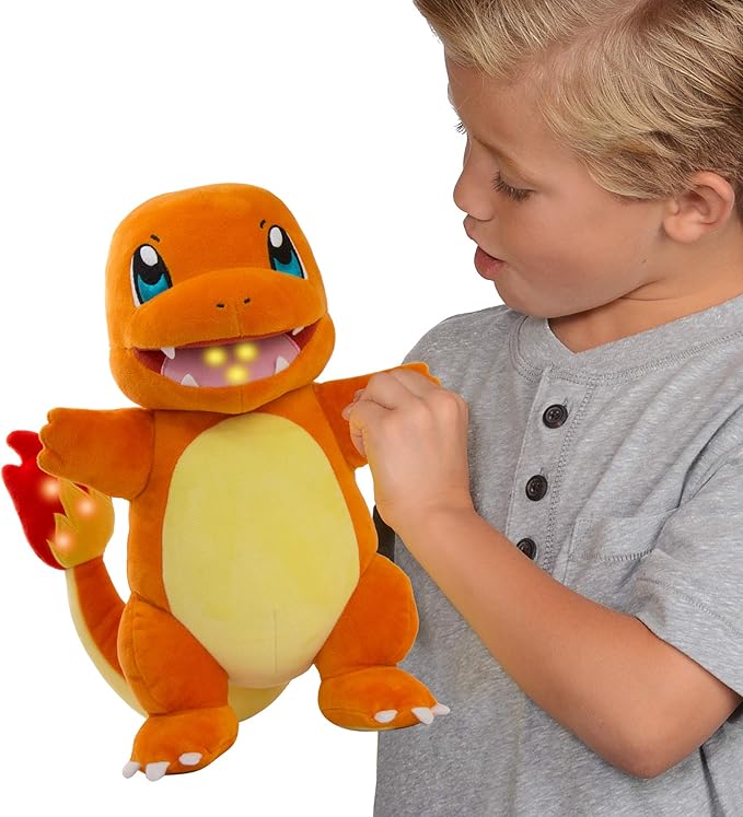 Buy Pokemon Flame Action Charmander Plush Toy 10inch | Yallatoys.com