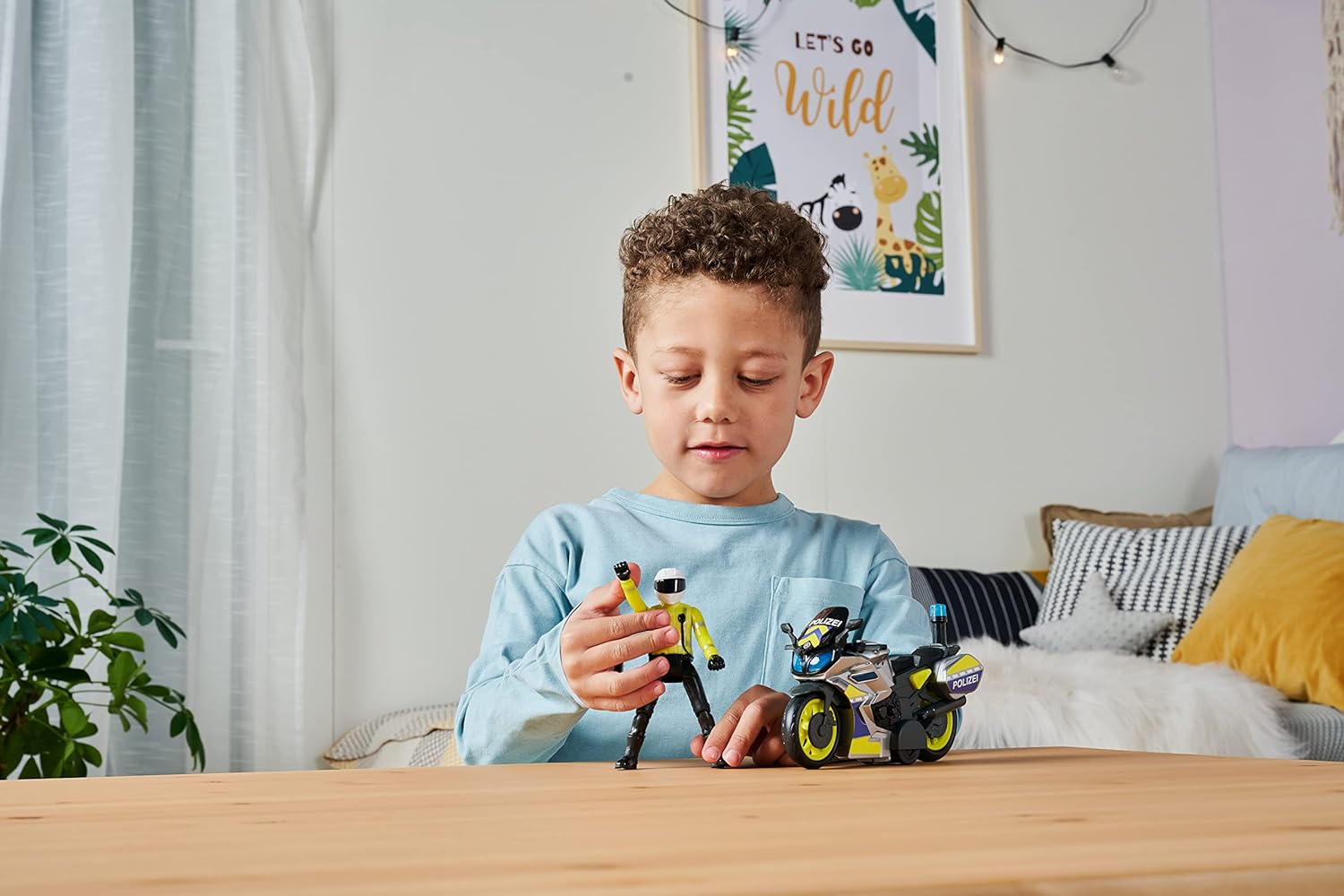 police bike play set kids