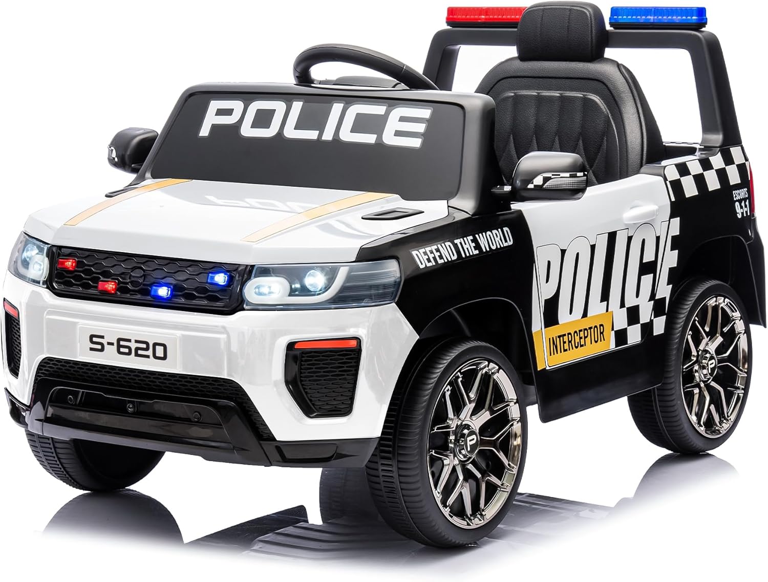 police cruiser toy with lights and sirens