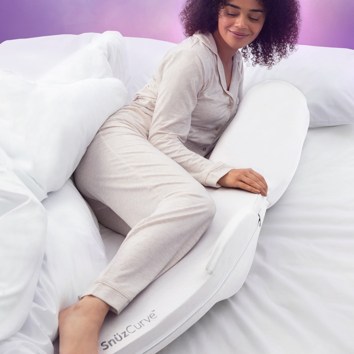 Snuz  Curve Pregnancy Pillow White Snuz Yallatoys