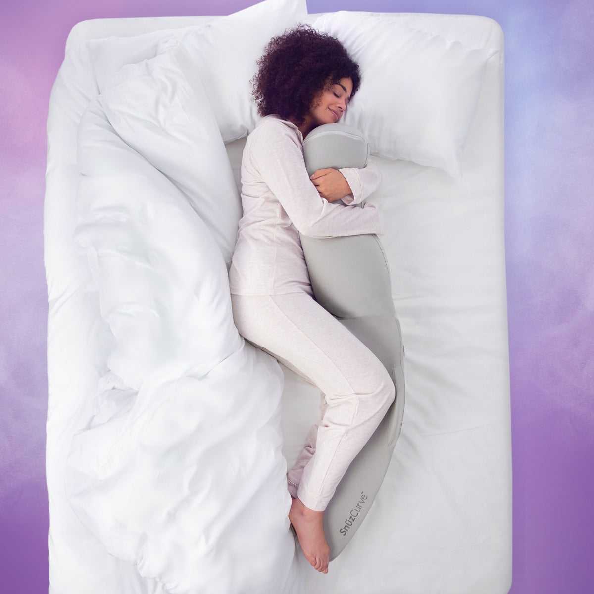 Snuz  Curve Pregnancy Pillow Grey Snuz Yallatoys