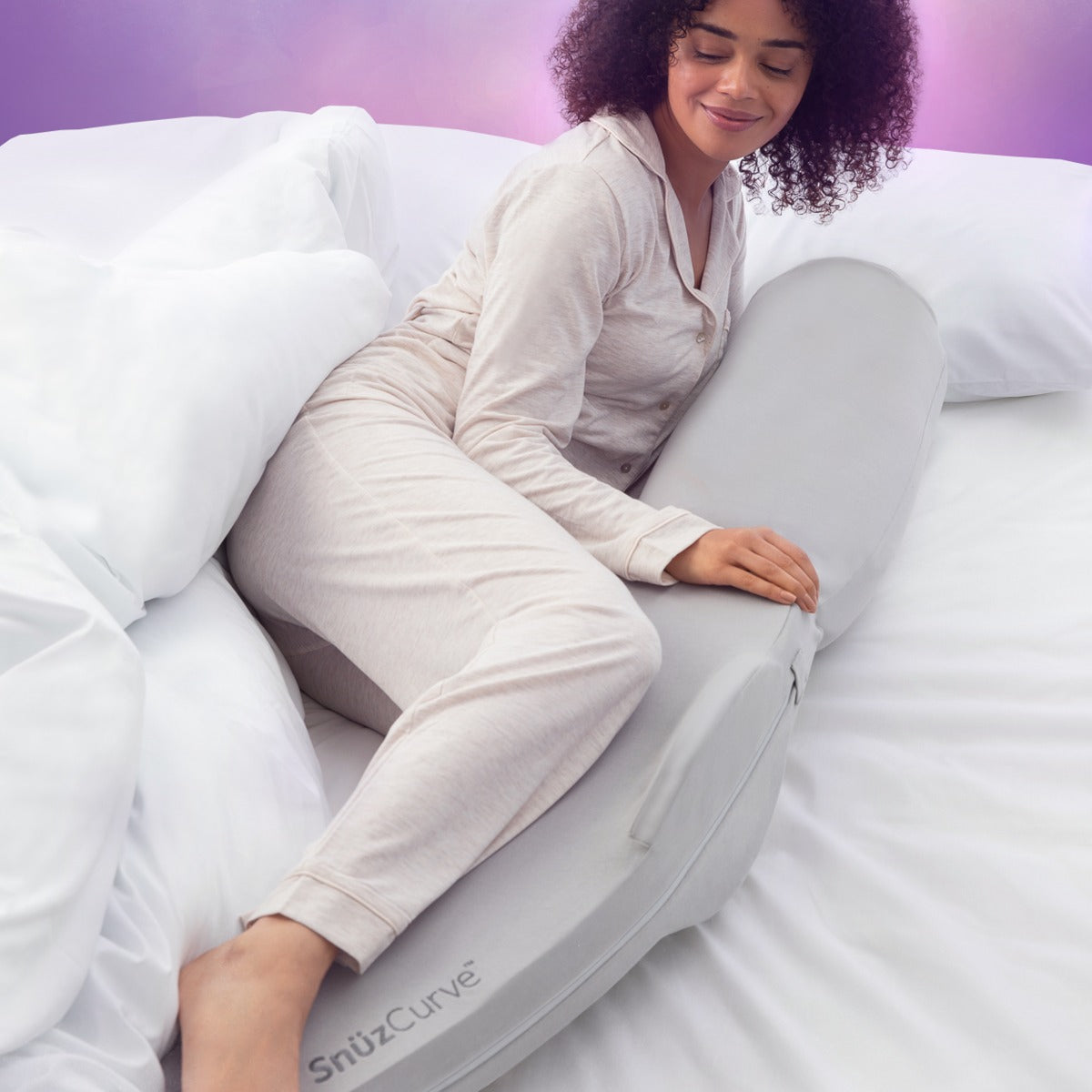 Snuz  Curve Pregnancy Pillow Grey Snuz Yallatoys