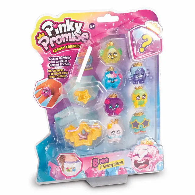 Buy Pinky Promise Gemmy Friends Blister Playset Pack of 8 | Yallatoys.com