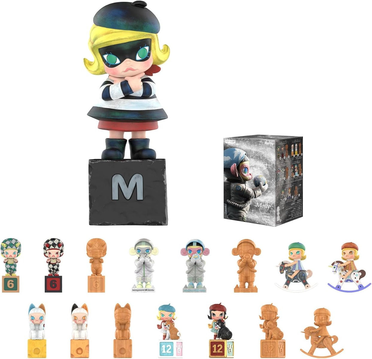 Buy Pop Mart Molly Anniversary Statues Classical Retro Blind Box Figures (Sold Seperately Subject to Availability) | Yallatoys.com
