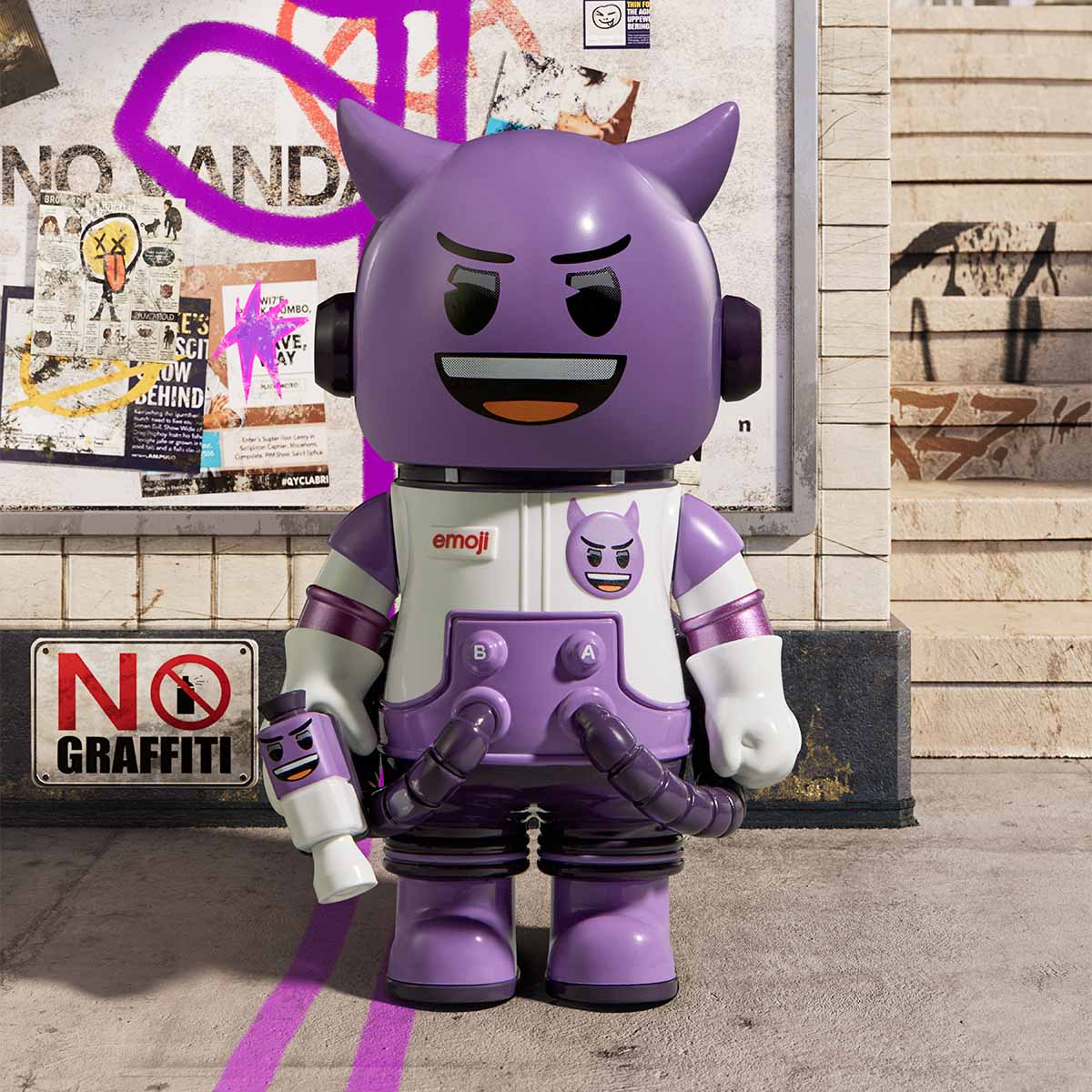 Buy Pop Mart Mega Space Molly Emoji Series (Sold Seperately Subject to Availability) | Yallatoys.com