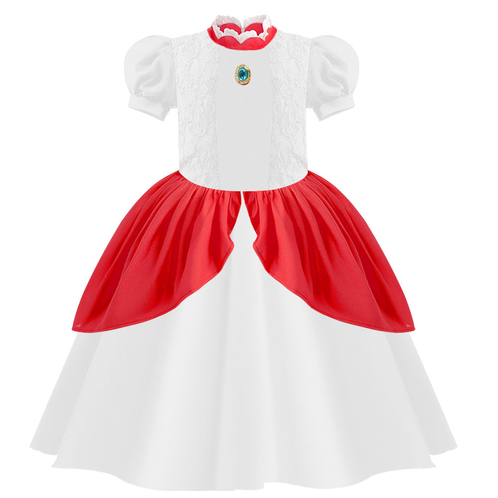 Princess Peach White Classic Costume Kids Costumes Yallatoys
