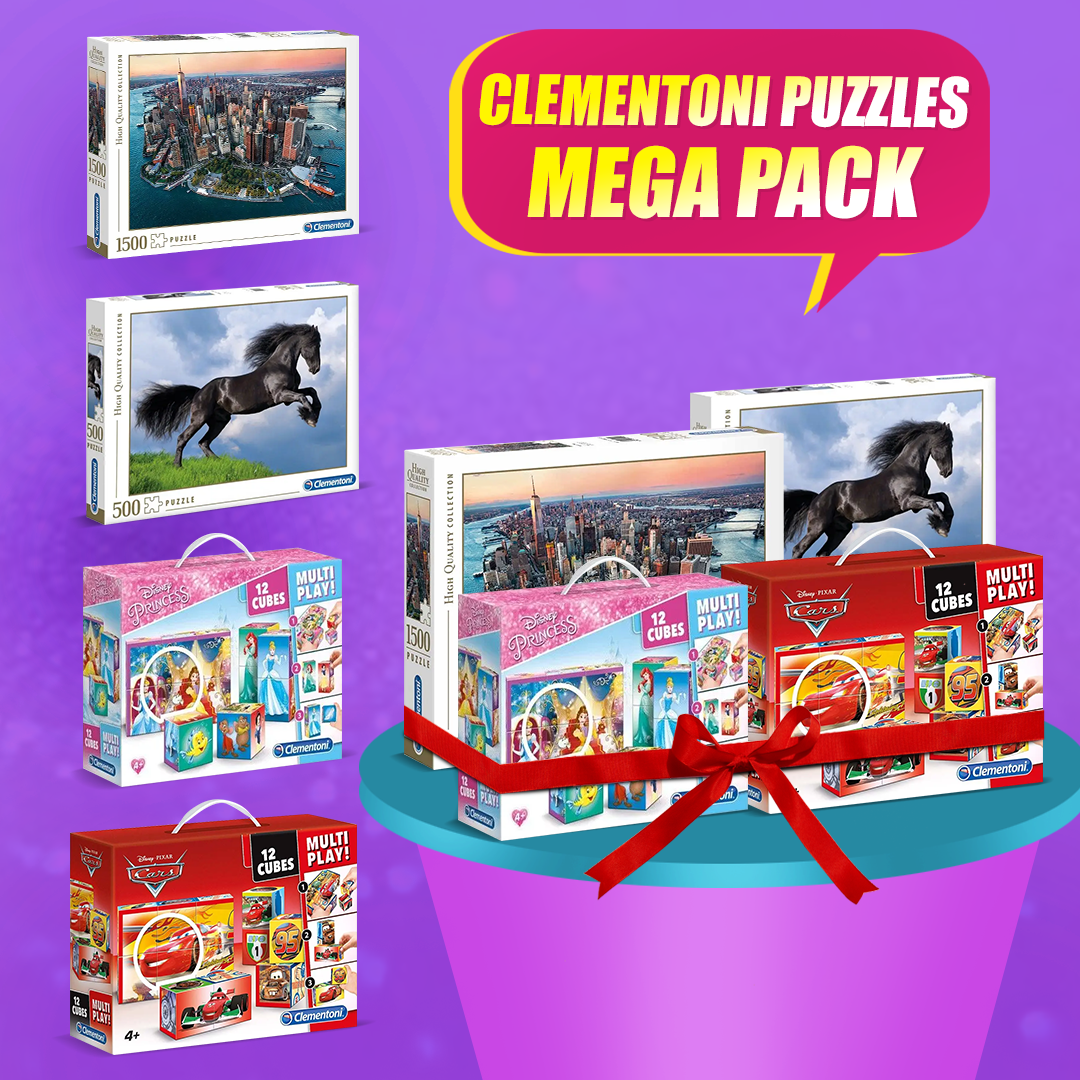 Buy Clementoni Puzzles Mega Pack | Yallatoys.com