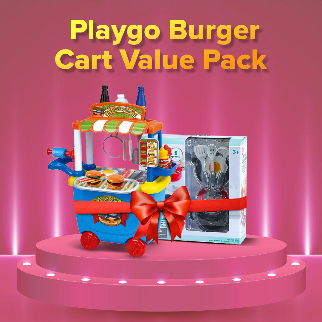 Buy Playgo Burger Cart Value Pack | Yallatoys.com