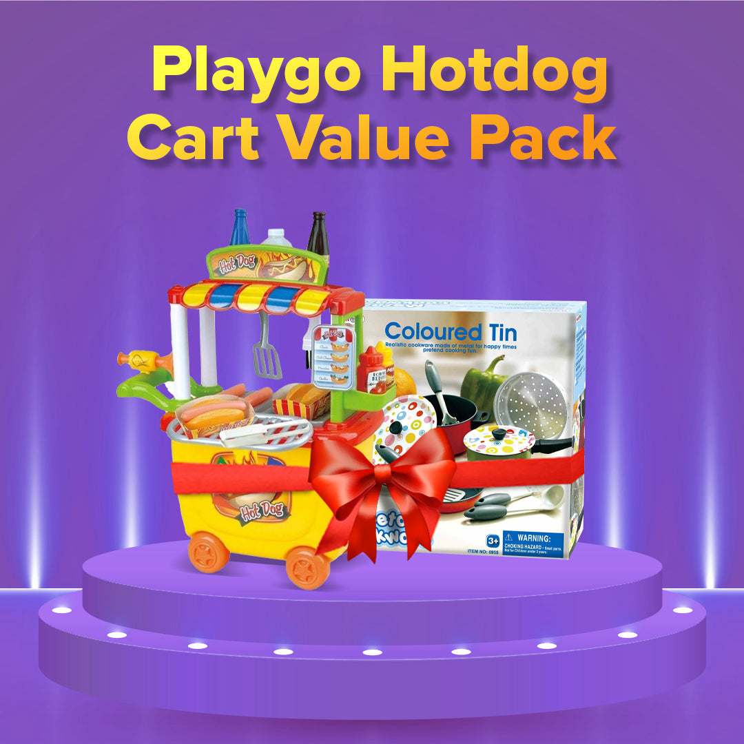 Buy Playgo Hotdog Cart Value Pack | Yallatoys.com