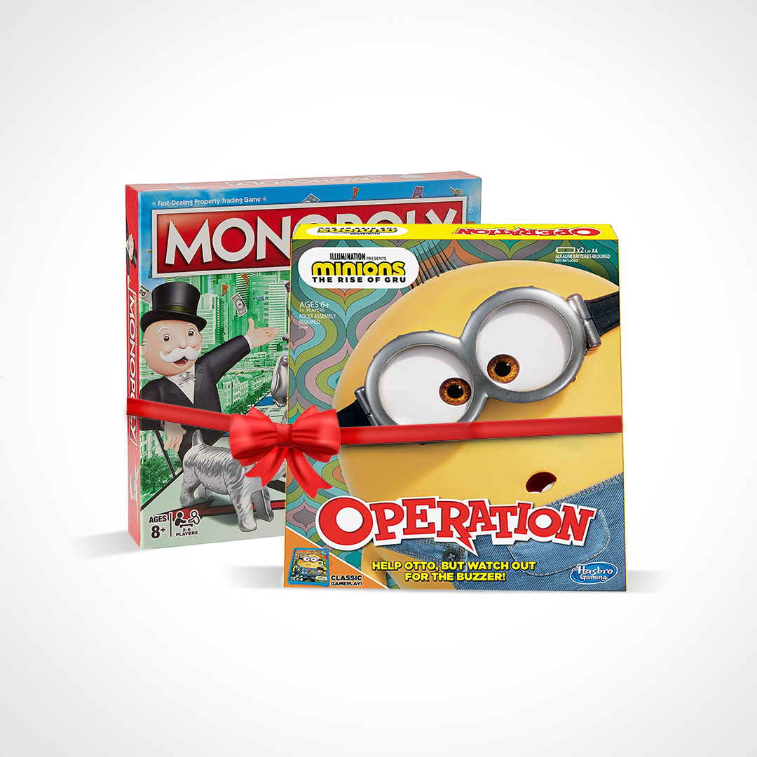Buy Promo 2 in 1 Bundle Monopoly Classic Arabic and Minion Operation | Yallatoys.com