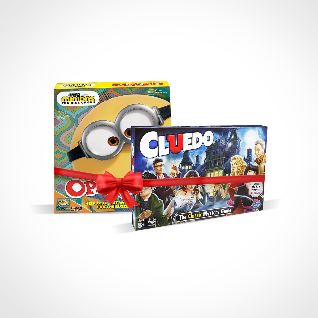 Buy Promo 2 in 1 Bundle Cluedo English and Minion Operation | Yallatoys.com