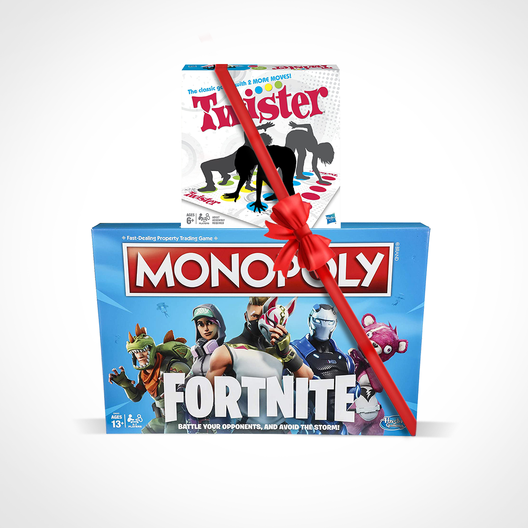 Buy Promo 2 in 1 Bundle Twister and Monopoly Fortnite | Yallatoys.com
